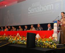 Cerca de 3 mil bombeiros militares de todo o Brasil participam da abertura do XVIII Seminário Nacional de Bombeiros em Foz do Iguaçu, no Paraná