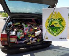 BPRv apreende R$ 10 mil em mercadorias contrabandeadas em Iporã (PR)