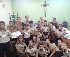 Projeto social “Polícia Mirim” é homenageado na Câmara Municipal de Siqueira Campos (PR), no Norte Pioneiro