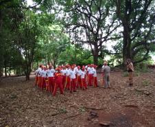 Acampamento marca o final de semana de alunos do projeto Bombeiro Mirim no Norte Pioneiro do Estado