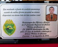 Cascavel, 12 de dezembro de 2018. Solenidade de Passagem de Comando do 5º CRPM