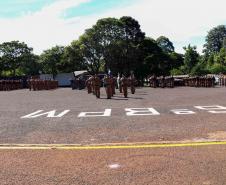 Cascavel, 12 de dezembro de 2018. Solenidade de Passagem de Comando do 5º CRPM