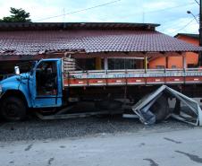 Matinhos, 23 de dezembro de 2018. Flagrante de Furto de Caminhão
