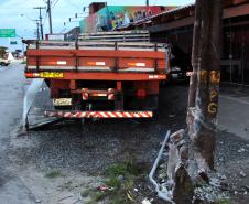 Matinhos, 23 de dezembro de 2018. Flagrante de Furto de Caminhão