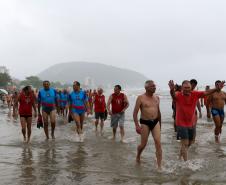 Guaratuba, 05 de janeiro de 2019. Operação Verão Paraná 2018/2019 - 19ª Travessia dos Guarda-Vidas Veteranos