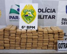 Após acidente, PM apreende mais de 60 quilos de maconha; dois homens são encaminhados
