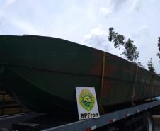 BPFron apreende caixas de cigarros contrabandeados na fronteira do estado