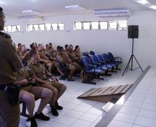 Matinhos, 15 de janeiro de 2019. Operação Verão 2018/2019 - Policia promoe nivelamento de patrulhamento com bicicletas.
