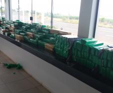 Ação conjunta do BPRv e da PRF resulta na apreensão de 365 quilos de maconha em Iporã, no Oeste do estado