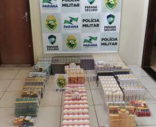Carga de cigarros é recuperada e dois homens são presos por policiais militares no Noroeste do estado