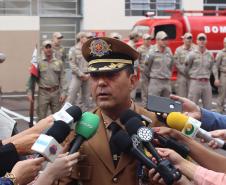Curitiba, 21 de janeiro de 2019 - Passagem de comando corpo de bombeiros paraná