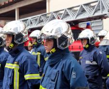 Curitiba, 21 de janeiro de 2019 - Passagem de comando corpo de bombeiros paraná