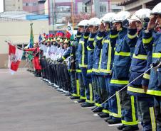 Curitiba, 21 de janeiro de 2019 - Passagem de comando corpo de bombeiros paraná