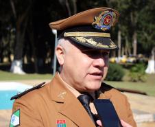 Colombo, 09 de julho de 2019. Passagem de Comando do 22º BPM. Foto: Cel. QOPM Valterlei Mattos de Souza, Comandante do 6º CRPM.