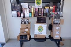 Carro com perfumes contrabandeados é abordado pelo BPRv em Francisco Alves (PR)