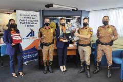 BPTran faz sorteio de cesta de ferramentas para pais policiais militares da unidade