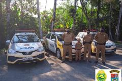 Polícia Militar de Morretes (PR) visita pequeno fã da corporação e entrega farda infantil de presente
