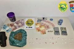 Trio envolvido com tráfico de drogas é encaminhado pela PM em Paranaguá (PR)