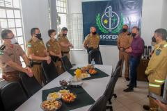 Alto-Comando da PMPR faz visita de cortesia à Presidente da ASSOFEPAR