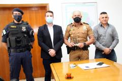 Comadante-Geral da PM recebe visita de Secretário de Segurança e Cidadania de Almirante Tamandaré