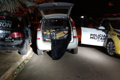 Policiais apreendem carro carregado com mais de 190 quilos de maconha durante a Operação Hórus no Noroeste do estado
