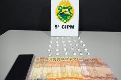 No Noroeste do estado, PM prende duas mulheres e apreende 30 pinos de cocaína após denúncia