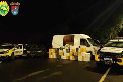 Em Pato Branco (PR), PM apreende 147 caixas de vinho contrabandeadas e encaminha três suspeitos