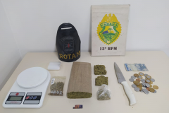 Em situações distintas, policiais militares prendem dois homens por tráfico de drogas e furto no Litoral do estado