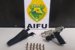 Operação apreende arma de fogo e produtos contrabandeados em Curitiba e no Litoral