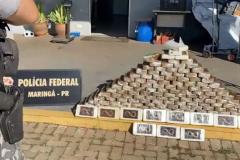 Polícia Militar e Federal apreendem 170 quilos de cocaína em Maringá (PR)