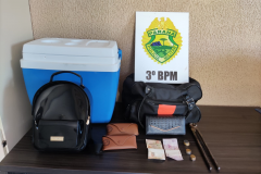 No Sudoeste do estado, PM prende quatro pessoas e apreenderam dois carros e uma espingarda
