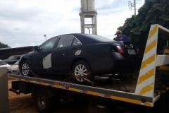 Carro utilizado em crime contra policial militar é apreendido em Quedas do Iguaçu (PR)