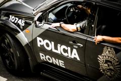 Equipe da RONE apreende arma de fogo e carregador em Fazenda Rio Grande, na RMC