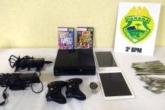 Objetos são recuperados e trio encaminhado pela Polícia Militar no Sudoeste do estado