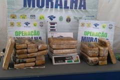 Em Foz do Iguaçu, BPFron apreende mais de 55 quilos de maconha e prende suspeito


