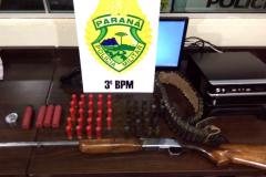 Armas longas são apreendidas pela PM em Pato Branco durante abordagem de rotina