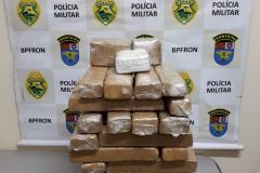 BPFron apreende mais de 18 quilos de maconha em ônibus no Oeste do estado