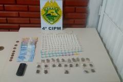 Homem com drogas é preso pela Polícia Militar no Norte do estado