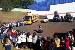 Estudantes participam de atividades educativas com policiais militares no Sudoeste do PR