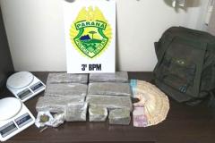 No Sudoeste do estado, PM apreende maconha, crack e cocaína
