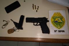 Casal é encaminhado e arma de fogo apreendida pela PM em Paranaguá, no litoral do Paraná