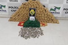 Policiais da RONE prendem homem e apreendem mais de 210 quilos de maconha no bairro Sítio Cercado, em Curitiba