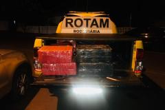 Mais de 600 quilos de maconha, crack e cocaína são apreendidos pelo BPRv em Terra Roxa (PR), no Oeste do estado