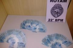 PM prende homem e apreende mais de R$ 15 mil em notas falsas em Colombo (PR)