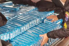 PRE apreende carro com 750 pacotes de cigarros contrabandeados no Oeste do estado