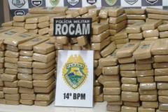 Mais de 230 quilos de maconha são apreendidos pela PM em Foz do Iguaçu (PR), no Oeste do estado