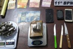 PM encaminha seis e apreende quase meio quilo de maconha em Engenheiro Beltrão (PR)