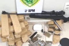 Mais de 14 quilos de drogas são apreendidos pela Polícia Militar no Sudoeste do Estado