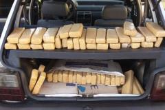 Homem é abordado em posto de combustível e é flagrado com mais de 120 quilos de maconha em Palmas (PR), no Sudoeste do estado