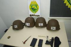 Policiais militares de fronteira apreendem arma de fogo e contrabando na região de Cascavel (PR)